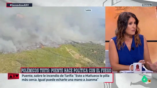 Inés García, tajante tras el tuit de Puente sobre los incendios: "Se puede hacer crítica sin tirar de un chiste macabro" Inés García, tajante tras el tuit de Puente sobre los incendios: "Se puede hacer crítica sin tirar de un chiste macabro"
