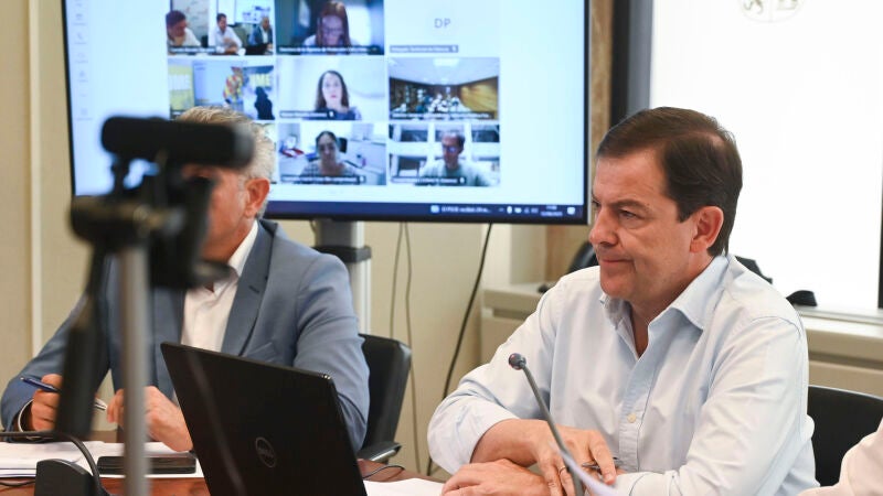 El presidente de la Junta de Castilla y León, Alfonso Fernández Mañueco