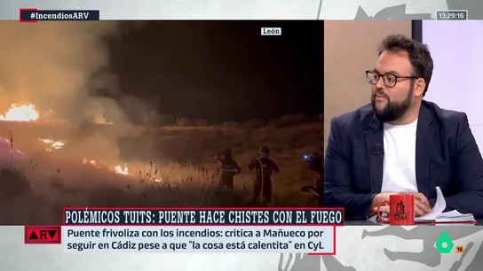 Monrosi critica el polémico tuit de Puente sobre los incendios: "Me parece fuera de lugar" Monrosi critica el polémico tuit de Puente sobre los incendios: "Me parece fuera de lugar"