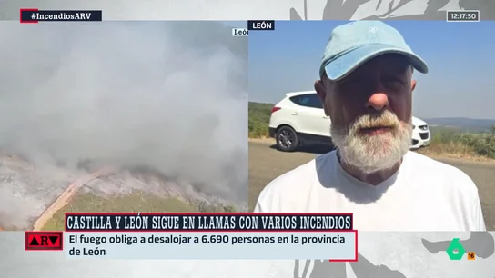 El alcalde de Alija del Infantado señala que los vecinos evitaron que el fuego entrase en el pueblo: "No pudimos tener ayuda de los bomberos" El alcalde de Alija del Infantado señala que los vecinos evitaron que el fuego entrase en el pueblo: "No pudimos tener ayuda de los bomberos"