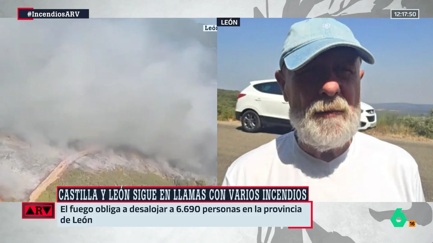 El alcalde de Alija del Infantado señala que los vecinos evitaron que el fuego entrase en el pueblo: "No pudimos tener ayuda de los bomberos" El alcalde de Alija del Infantado señala que los vecinos evitaron que el fuego entrase en el pueblo: "No pudimos tener ayuda de los bomberos"