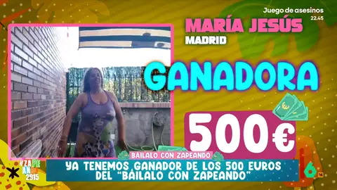 María Jesús consigue 500 euros bailando 'Espresso Macchiato', la divertida canción de Tommy Cash Nacho García ha sido el encargado de extraer de la urna el número ganador de la semana. Este correspondía a María Jesús, de Madrid, que no ha dudado en enviar un vídeo imitando el llamativo baile eurovisivo.
