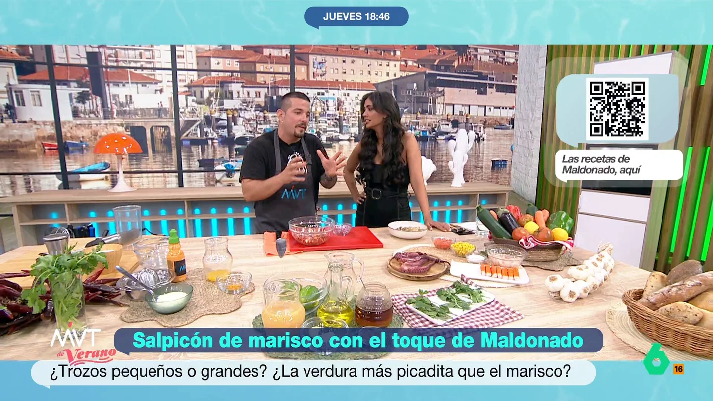 Carlos Maldonado explica cómo descongelar correctamente los alimentos: "No se debe forzar la descongelación" El cocinero ha preparado un delicioso salpicón de marisco y, como ha aclarado, se puede usar marisco congelado para elaborarlo. Pero, como ha destacado, se debe realizar una correcta descongelación para garantizar la calidad del producto.