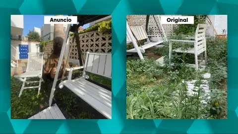 Las imágenes de un piso en internet y en la realidad. Las imágenes de un piso en internet y en la realidad.
