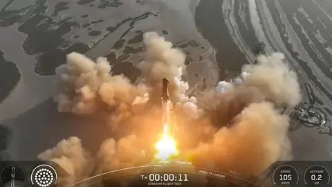 Despegue de la novena prueba de vuelo de Starship Despegue de la novena prueba de vuelo de Starship