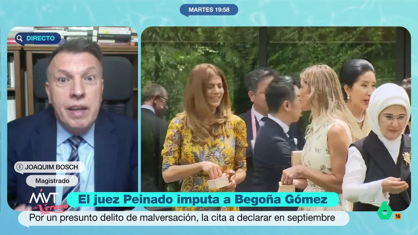 Joaquim Bosch recuerda que el juez Peinado "hace solo tres meses descartó imputar a Begoña Gómez" por malversación Joaquim Bosch analiza en este vídeo la imputación del juez Peinado a Begoña Gómez por presunta malversación, en su opinión un delito de difícil encaje teniendo en cuenta este caso y lo que dice la jurisprudencia.