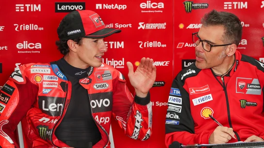 Marc Márquez y Marco Rigamonti Marc Márquez y Marco Rigamonti