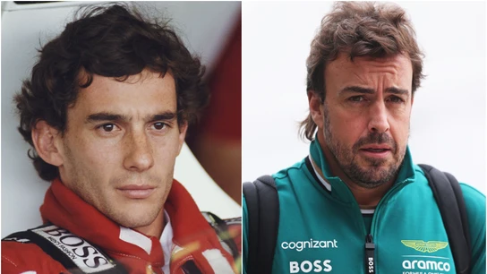 Ayrton Senna y Fernando Alonso Ayrton Senna y Fernando Alonso
