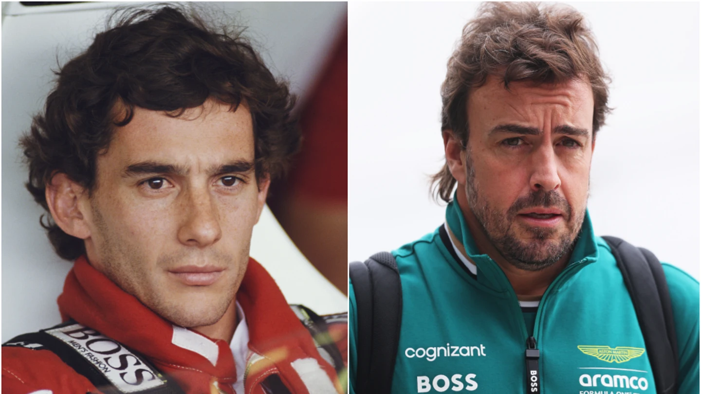 Ayrton Senna y Fernando Alonso Ayrton Senna y Fernando Alonso