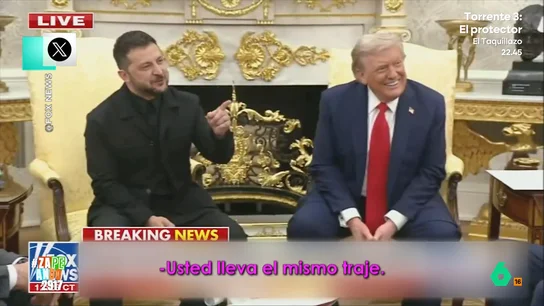 Un micro abierto traiciona a Donald Trump mientras habla con Emmanuel Macron, en vídeo El presidente estadounidense se reunía este lunes con Volodímir Zelenski en el Despacho Oval tras la cumbre bilateral que celebró en Alaska con Vladímir Putin. Además, varios dirigentes europeos se unían a la reunión para arropar al ucraniano.