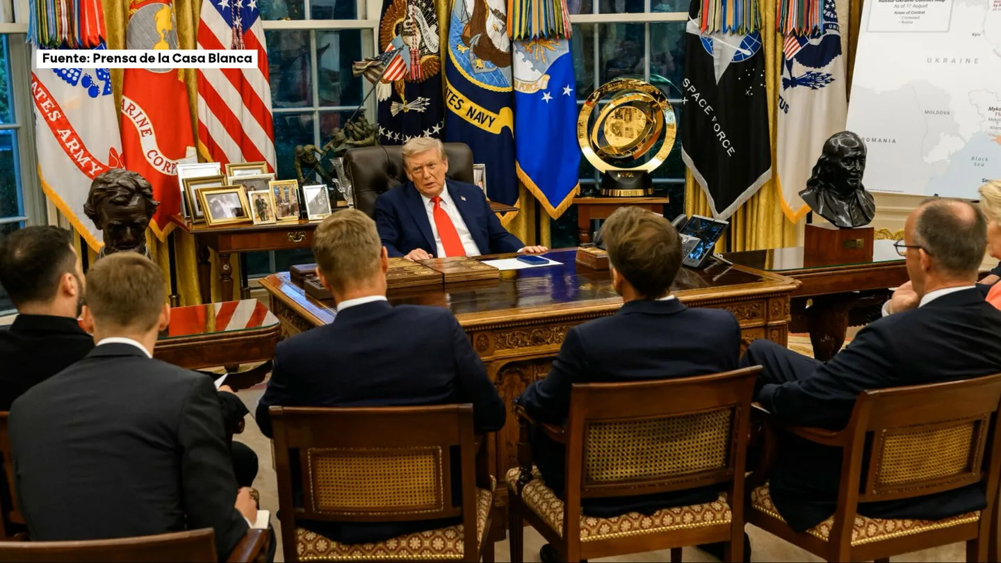 Cumbre en la Casa Blanca entre Trump, Zelenski y líderes europeos Cumbre en la Casa Blanca entre Trump, Zelenski y líderes europeos