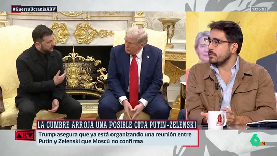 Saldaña, tras la reunión de Trump con Zelenski: "Se ha ganado un tiempo valioso para calmar la espontaneidad del presidente de EEUU" Saldaña, tras la reunión de Trump con Zelenski: "Se ha ganado un tiempo valioso para calmar la espontaneidad del presidente de EEUU"