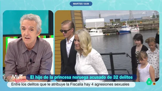 Ramoncín y la "impunidad" del hijo de la princesa de Noruega: "Se cría pensando que está por encima del bien y del mal" Ramoncín reflexiona en este vídeo sobre Marius Borg, hijo de la princesa de Noruega, acusado de 32 delitos, entre ellos agresión sexual, y asegura que se trata de una "cuestión de impunidad", de criarse "pensando que puede hacer lo que quiera".