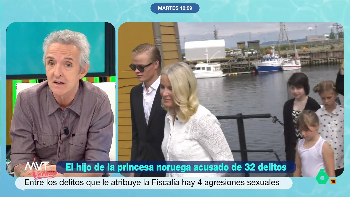 Ramoncín y la "impunidad" del hijo de la princesa de Noruega: "Se cría pensando que está por encima del bien y del mal" Ramoncín reflexiona en este vídeo sobre Marius Borg, hijo de la princesa de Noruega, acusado de 32 delitos, entre ellos agresión sexual, y asegura que se trata de una "cuestión de impunidad", de criarse "pensando que puede hacer lo que quiera".
