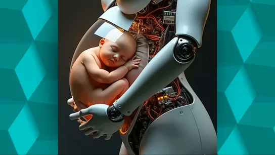 Un robot capaz de gestar humanos. Un robot capaz de gestar humanos.