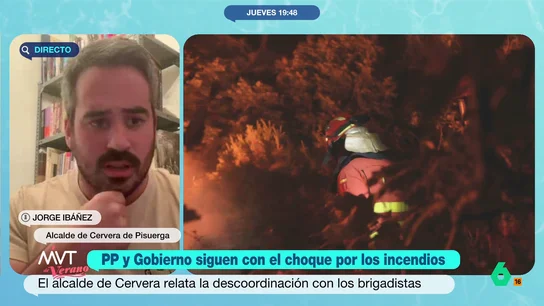 El alcalde de Cervera del Pisuerga relata la descoordinación con los brigadistas: "Nadie se acordó de ellos y durmieron en la calle" Jorge Ibáñez, alcalde de Cervera del Pisuerga, uno de los municipios afectados por los incendios, denuncia la descoordinación y el abandono de los bomberos forestales: "En 18 horas no han tenido nada que echarse a la boca".