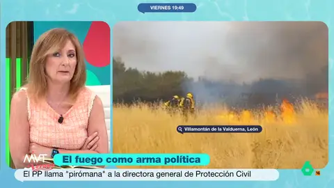 Mayte Alcaraz, tras la guerra política de PP y PSOE por los incendios: "Creo que aquí, inocente, no hay nadie" La periodista indica que las Comunidades Autónomas tenían la obligación de hacer "una ley de prevención" que requiere que el Estado establezca una arquitectura jurídica y unos criterios. "El Estado ha reconocido que no lo ha hecho", señala.