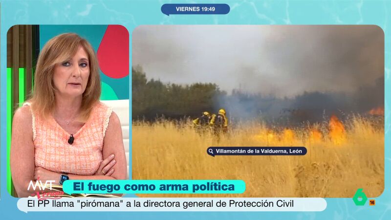 Mayte Alcaraz, tras la guerra política de PP y PSOE por los incendios: "Creo que aquí, inocente, no hay nadie"