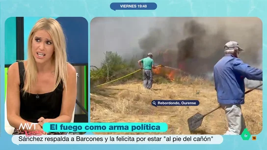 Afra Blanco responde tajante a Bendodo: "Los incendios no se apagan con ideología, sino teniendo a los bomberos todo el año" "El PP y Bendodo no soportan que la directora de Protección Civil salga a decirles que mienten", afirma rotunda Afra Blanco en este vídeo, donde responde con contundencia al diputado del PP tras llamar "pirómana" a Virginia Barcones.