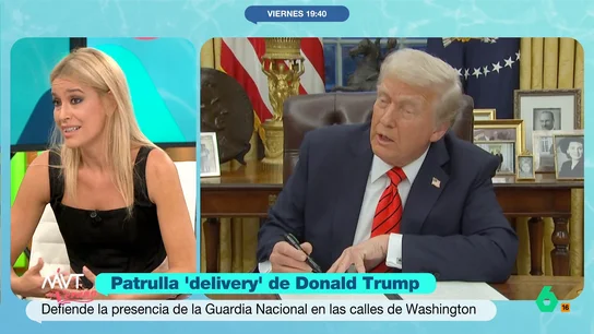 Afra Blanco, sobre Trump tras desplegar a la Guardia Nacional: "Washington es el laboratorio de ideas muy peligrosas" El presidente estadounidense ha anunciado en una rueda de prensa que tiene intención de reforzar la seguridad de varias ciudades desplegando a la Guardia Nacional, algo que ya ha hecho en Washington.