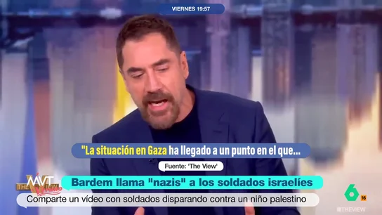 De Javier Bardem a Cate Blanchett: actores que se han posicionado en contra del genocidio en Gaza Muchos actores de Hollywood se han manifestado en contra de las políticas de Benjamín Netanyahu contra el pueblo gazatí. Ejemplo de ello son los casi 400 actores y actrices que firmaron un manifiesto denunciando el genocidio.