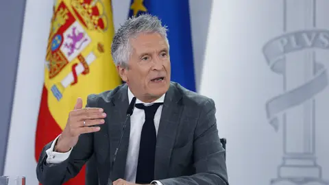 El ministro de Interior, Fernando Grande-Marlaska, durante la rueda de prensa posterior al Consejo de Ministros El ministro de Interior, Fernando Grande-Marlaska, durante la rueda de prensa posterior al Consejo de Ministros