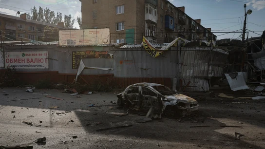 Destrozos en la ciudad ucraniana de Kostiantynivka, lugar de intensas batallas entre las tropas de Rusia y Ucrania Destrozos en la ciudad ucraniana de Kostiantynivka, lugar de intensas batallas entre las tropas de Rusia y Ucrania