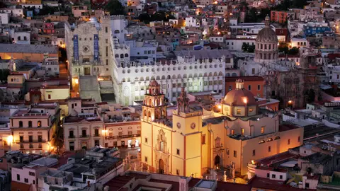 Panorámica de Guanajuato por la noche Panorámica de Guanajuato por la noche