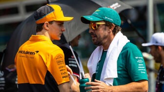 Piastri y Alonso