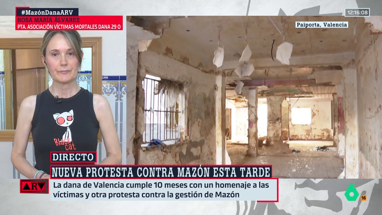 Rosa María, víctima de la DANA: "Que algún asesor le diga a Mazón que se quite esa sonrisa, porque es una puñalada para las familias"