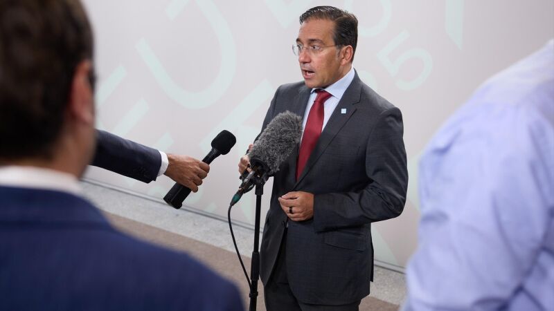 José Manuel Albares en Copenhague.