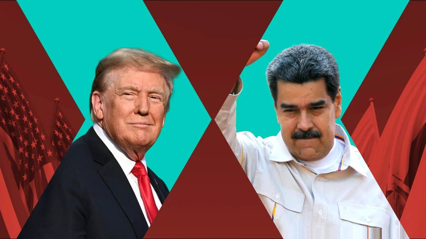 Trump y Maduro en imágenes de archivo Trump y Maduro en imágenes de archivo