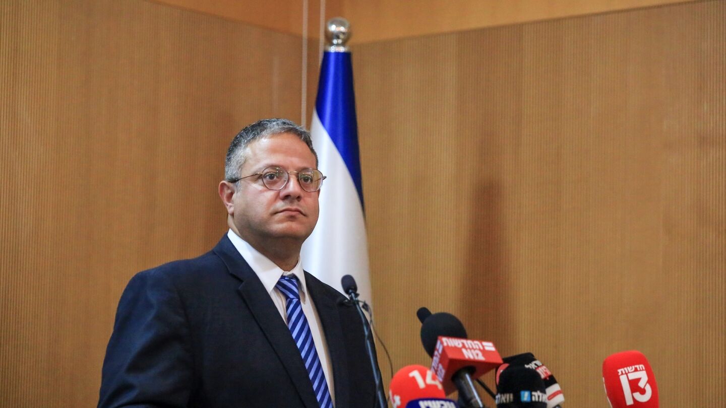 El ministro de Seguridad de Israel, Itamar Ben Gvir, en una foto de 2023.