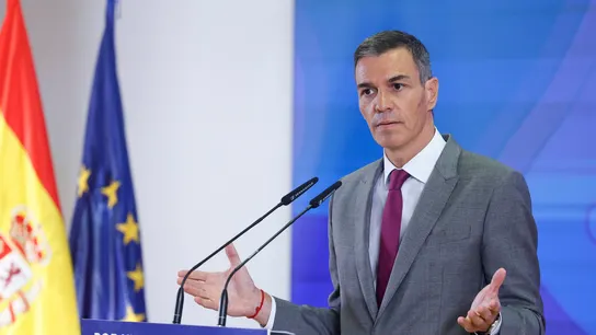 El presidente del Gobierno, Pedro Sánchez, este lunes en la apertura del curso político. El presidente del Gobierno, Pedro Sánchez, este lunes en la apertura del curso político.