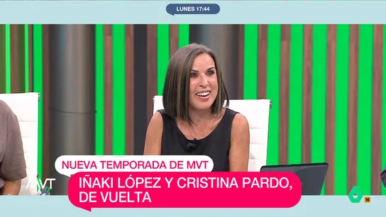 Beatriz de Vicente, feliz por volver a Más Vale Tarde: "Tanto tiempo callada casi me da algo" Este lunes los presentadores de Más Vale Tarde vuelven al programa después de su vacaciones así como otros colaboradores habituales del espacio vespertino de laSexta.