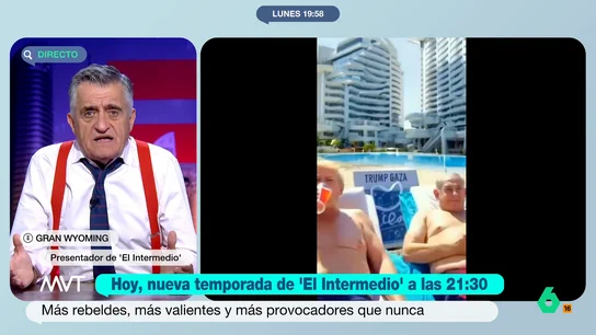 Wyoming, sobre Israel en Gaza: "Los campos de concentración nazis se llevaban en la clandestinidad, esto lo vemos en directo" "Esto no se trata de un hecho puntual en una zona concreta, es la abolición de la justicia internacional y los derechos humanos tal y como los conocíamos", afirma rotundo Wyoming sobre el genocidio de Israel en Gaza.