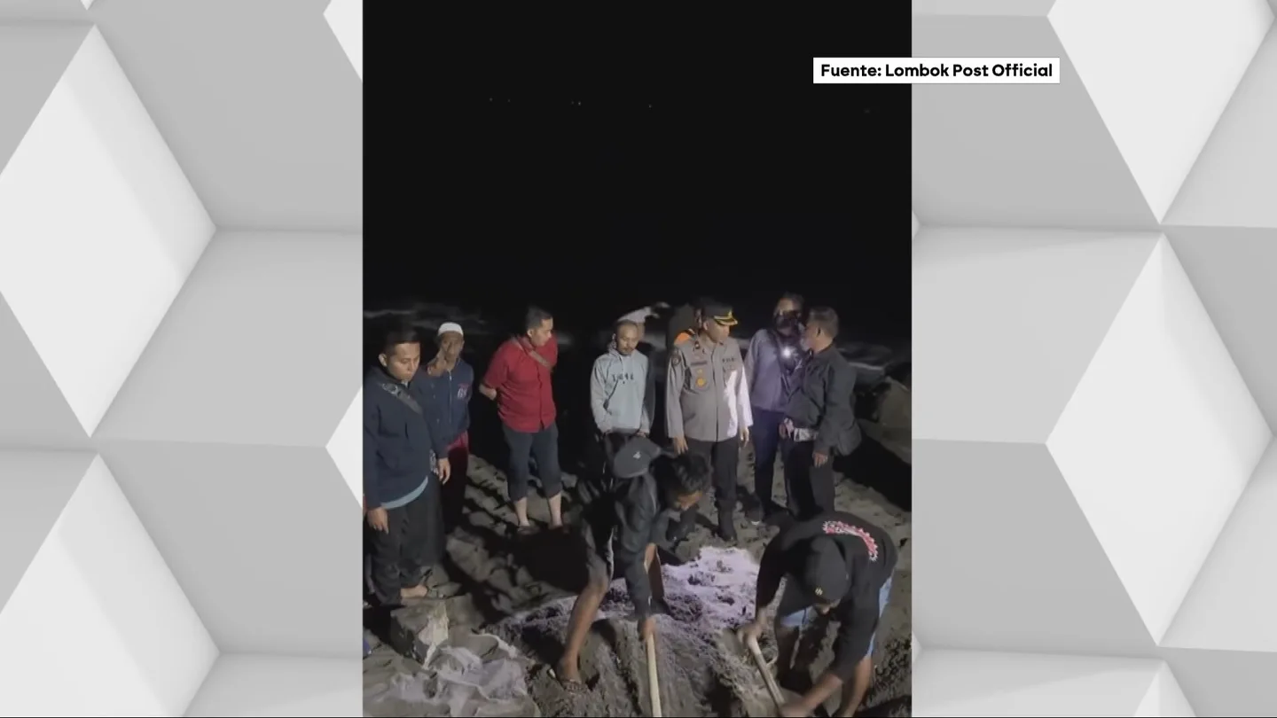Momento en el que la policía de indonesia encuentra el cuerpo de Matilde Muñoz Momento en el que la policía de indonesia encuentra el cuerpo de Matilde Muñoz