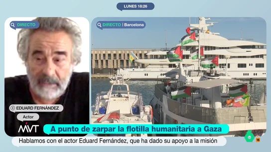 Eduard Fernández defiende la importancia de hablar de Gaza: "Israel no se va a cansar de matar, no podemos cansarnos de protestar" "Gaza es un espejo en el que todos nos vemos reflejados, lo queramos o no", comenta Eduard Fernández, que denuncia la inacción de los gobiernos y asegura que "algo está fallando" para que a Netanyahu no le ocurra nada.