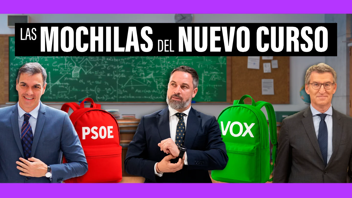 Presupuestos, migración e incendios: las 'mochilas' de los líderes políticos en su 'vuelta del cole' Presupuestos, migración e incendios: las 'mochilas' de los líderes políticos en su 'vuelta del cole'
