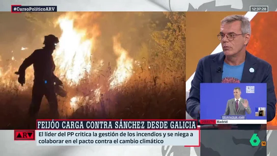 Pedro Vallín, sobre los incendios Pedro Vallín, sobre los incendios
