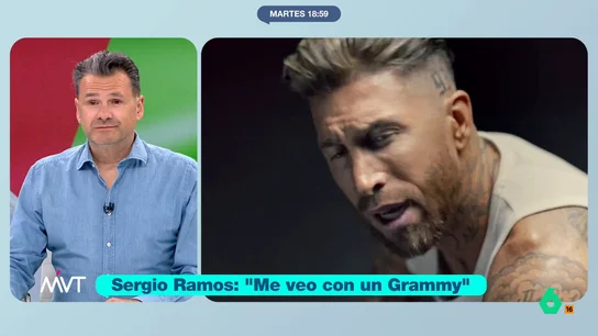 Iñaki López, al oír a Ramos decir que se ve ganando una Champions y un Grammy: "Ese optimismo lo quiero para mí" Sergio Ramos hablaba en 'El Hormiguero' sobre su primera canción, 'Cibeles' y aseguraba que en el futuro se ve "ganando una la Champions como entrenador y con un Grammy". La reacción de Iñaki López, en este vídeo.