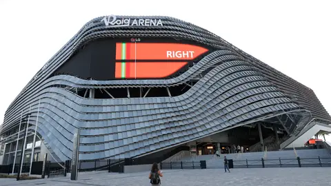 Vista de la presentación del Roig Arena este martes Vista de la presentación del Roig Arena este martes