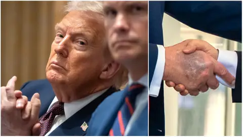Trump reaparece tras una semana escondido entre especulaciones sobre su estado de salud Trump reaparece tras una semana escondido entre especulaciones sobre su estado de salud