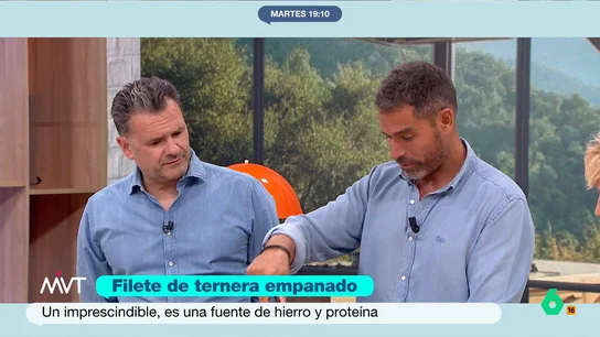 El nutricionista Pablo Ojeda desvela cuándo se debe añadir la sal al rebozar un filete de ternera Los fogones de Más Vale Tarde se vuelven a encender para recibir a Pablo Ojeda. En esta ocasión, el nutricionista prepara un filete de ternera empanado. No te pierdas sus trucos en el vídeo principal.