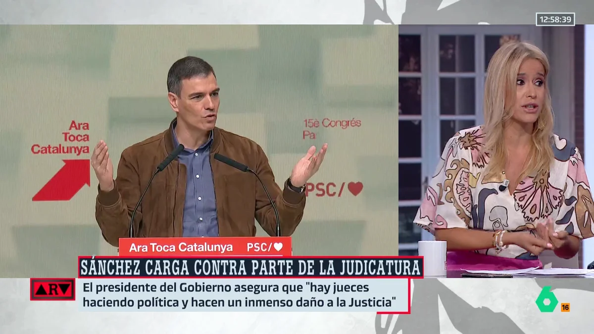 Afra Blanco, tajante tras decir Pedro Sánchez que "algunos jueces hacen política": "¿Acaso miente el presidente?"