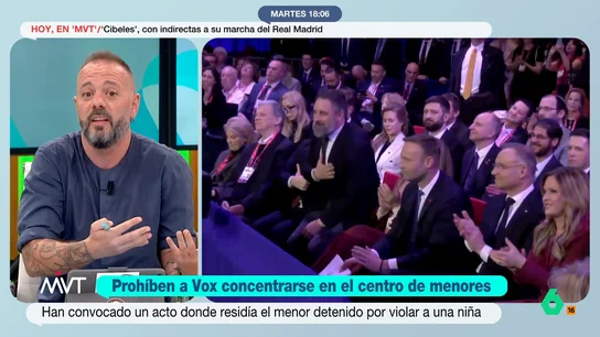 Antonio Maestre considera que Vox "no busca el bien común, busca lo contrario" El partido de ultraderecha ha convocado una concentración ilegal frente a un centro de menores no acompañados de Madrid. Para el periodista este hecho busca "criminalizar" ya que su objetivo es "capitalizar la violencia política".