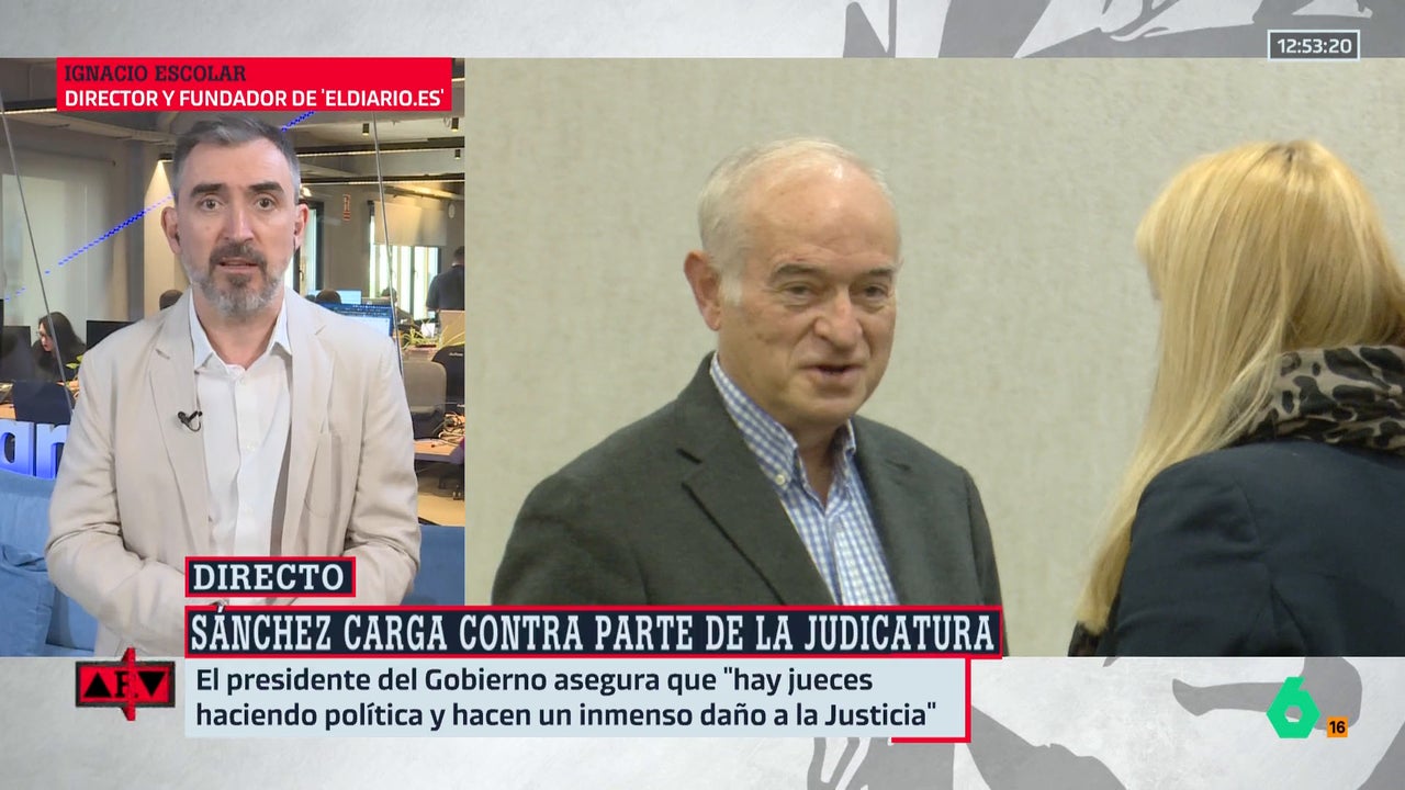 Escolar, sobre las palabras de Sánchez acerca de "algunos jueces": "Muchos, también conservadores, dicen que no entienden la instrucción de Peinado"