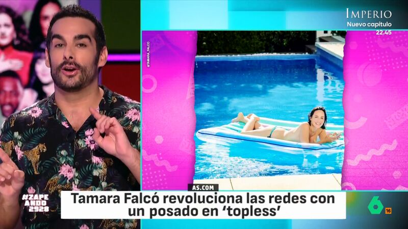 Juan Sanguino comenta el 'toples' de Tamara Falcó: "Está un poco más María Magdalena que santa Teresa"