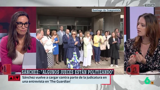Elizabeth Duval ve un "síntoma de vacuidad política": "De la entrevista de Sánchez solo ha quedado el titular sobre los jueces" Elizabeth Duval ve un "síntoma de vacuidad política": "De la entrevista de Sánchez solo ha quedado el titular sobre los jueces"