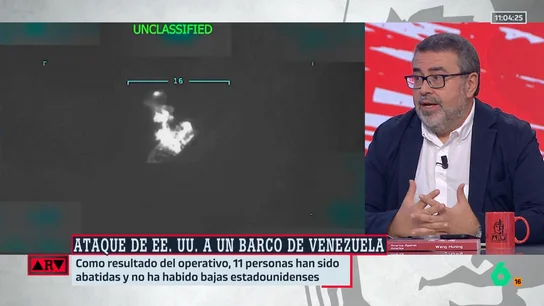 El análisis de Pedro Rodríguez tras el ataque de EEUU en el Caribe: "Trump busca una pequeña guerra espléndida" El análisis de Pedro Rodríguez tras el ataque de EEUU en el Caribe: "Trump busca una pequeña guerra espléndida"